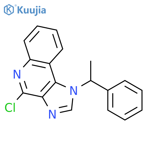 1H-Imidazo[4,5-c]quinoline, 4-chloro-1-(1-phenylethyl)- structure