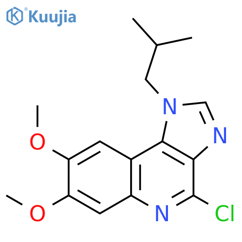 1H-Imidazo[4,5-c]quinoline, 4-chloro-7,8-dimethoxy-1-(2-methylpropyl)- structure
