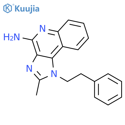 1H-Imidazo[4,5-c]quinolin-4-amine, 2-methyl-1-(2-phenylethyl)- structure