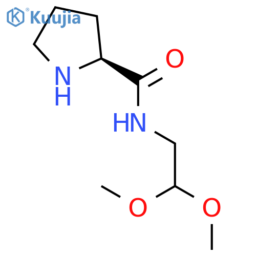 2-Pyrrolidinecarboxamide, N-(2,2-dimethoxyethyl)-, (S)- structure