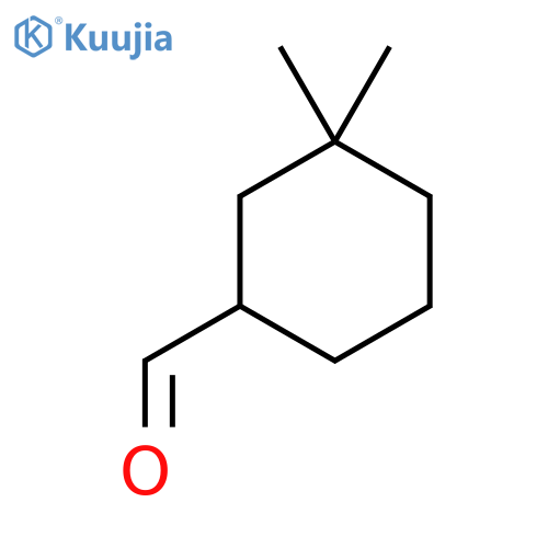3,3-dimethylcyclohexane-1-carbaldehyde structure