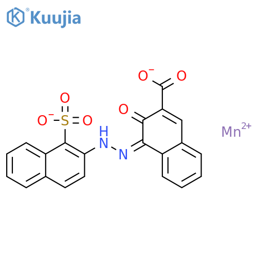 Manganese(2+) (4z)-3-oxo-4-[(1-sulfonato-2-naphthyl)hydrazono]-3, 4-dihydro-2-naphthalenecarboxylate structure