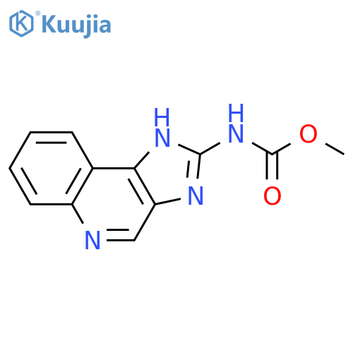 Carbamic acid, 1H-imidazo[4,5-c]quinolin-2-yl-, methyl ester structure