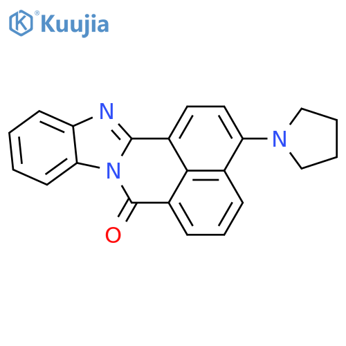 7H-Benzimidazo[2,1-a]benz[de]isoquinolin-7-one, 3-(1-pyrrolidinyl)- structure