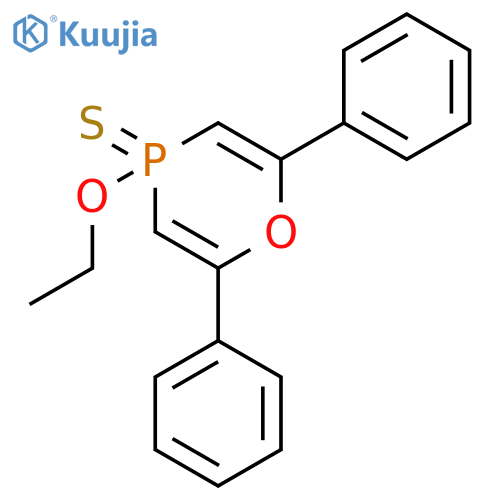4H-1,4-Oxaphosphorin, 4-ethoxy-2,6-diphenyl-, 4-sulfide structure
