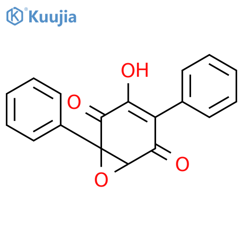 3-Hydroxy-1,4-diphenyl-7-oxabicyclo[4.1.0]hept-3-ene-2,5-dione structure