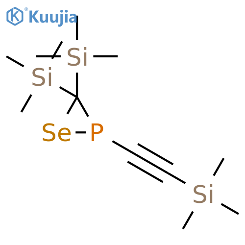 Selenaphosphirane, 3,3-bis(trimethylsilyl)-2-[(trimethylsilyl)ethynyl]- structure