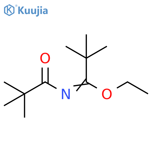 Propanimidic acid, N-(2,2-dimethyl-1-oxopropyl)-2,2-dimethyl-, ethylester structure