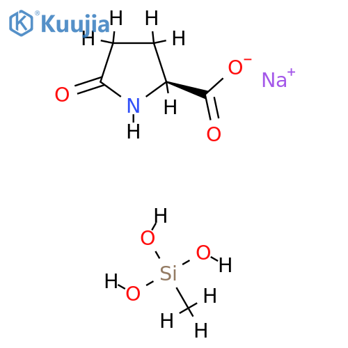sodium 5-oxo-L-prolinate, compound with methylsilanetriol (1:1) structure