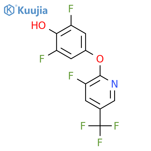 Phenol, 2,6-difluoro-4-[[3-fluoro-5-(trifluoromethyl)-2-pyridinyl]oxy]- structure