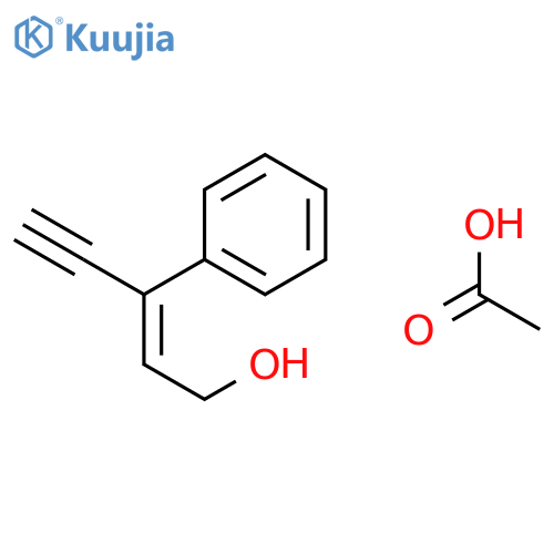 2-Penten-4-yn-1-ol, 3-phenyl-, acetate structure
