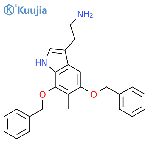 1H-Indole-3-ethanamine, 6-methyl-5,7-bis(phenylmethoxy)- structure