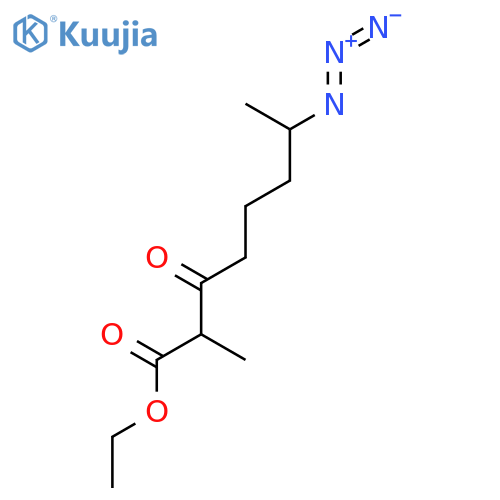 Octanoic acid, 7-azido-2-methyl-3-oxo-, ethyl ester structure