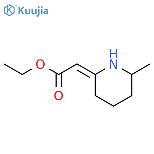 Acetic acid, (6-methyl-2-piperidinylidene)-, ethyl ester, (Z)- structure