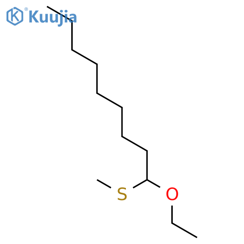 Nonane, 1-ethoxy-1-(methylthio)- structure