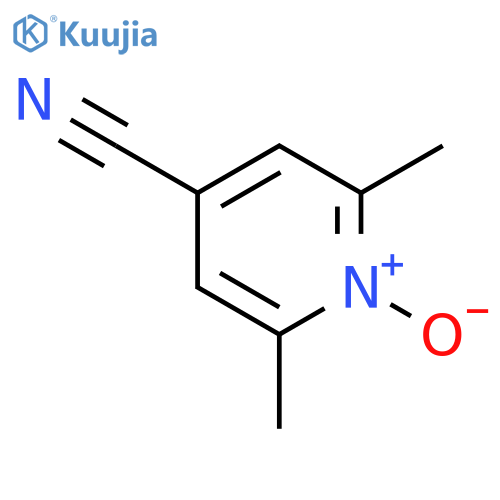 4-Cyano-2,6-dimethylpyridine 1-oxide structure