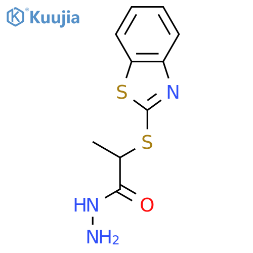 2-(1,3-Benzothiazol-2-ylthio)propanohydrazide structure