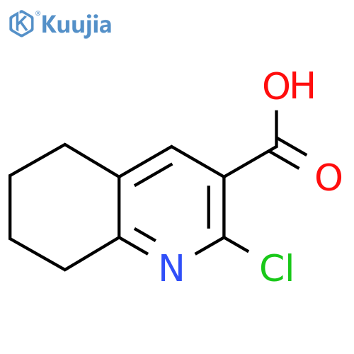 2-Chloro-5,6,7,8-tetrahydroquinoline-3-carboxylic acid structure