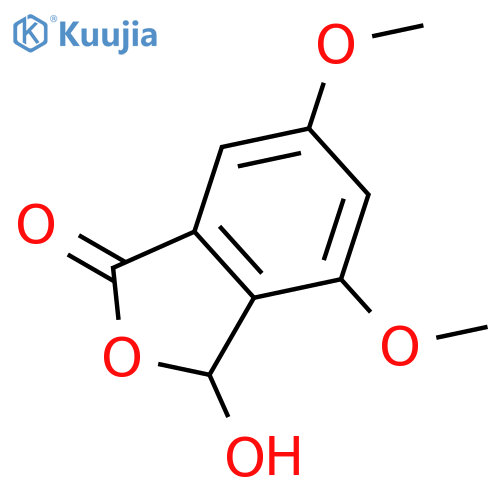3-hydroxy-4,6-dimethoxy-1,3-dihydro-2-benzofuran-1-one structure