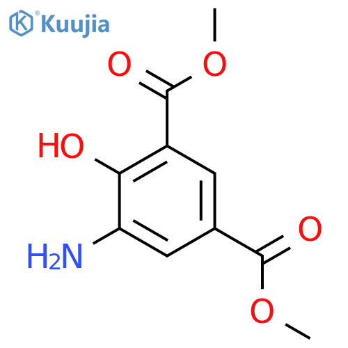 1,3-dimethyl 5-amino-4-hydroxybenzene-1,3-dicarboxylate structure