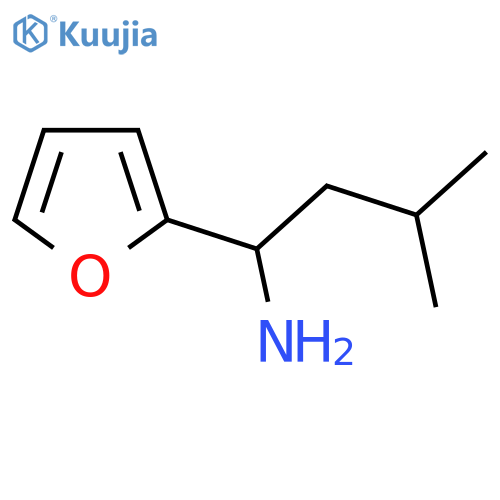 1-(Furan-2-yl)-3-methylbutan-1-amine structure