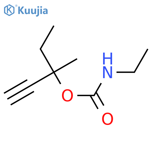 Carbamic acid, ethyl-, 1-ethyl-1-methyl-2-propynyl ester (6CI) structure