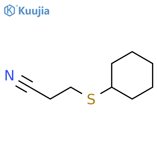 Propanenitrile, 3-(cyclohexylthio)- structure