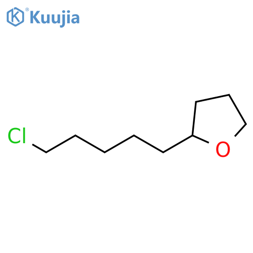 Furan, 2-(5-chloropentyl)tetrahydro- structure