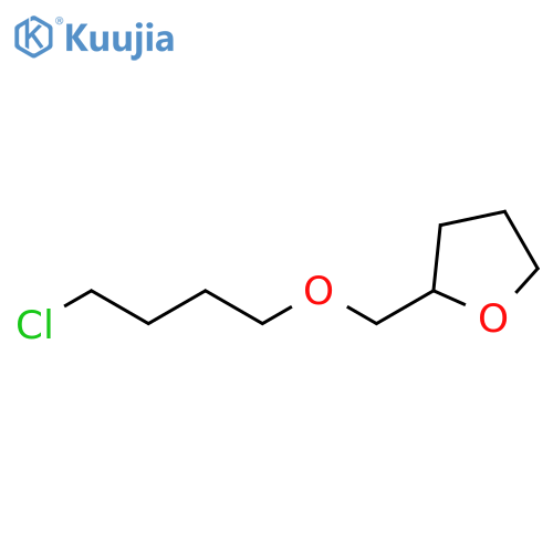 Furan, 2-[(4-chlorobutoxy)methyl]tetrahydro- structure