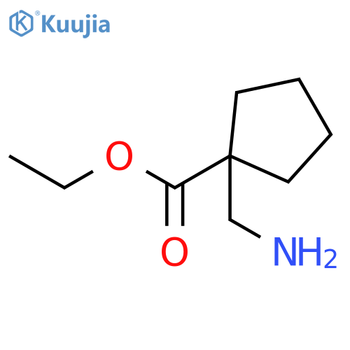 Ethyl 1-(aminomethyl)cyclopentanecarboxylate structure