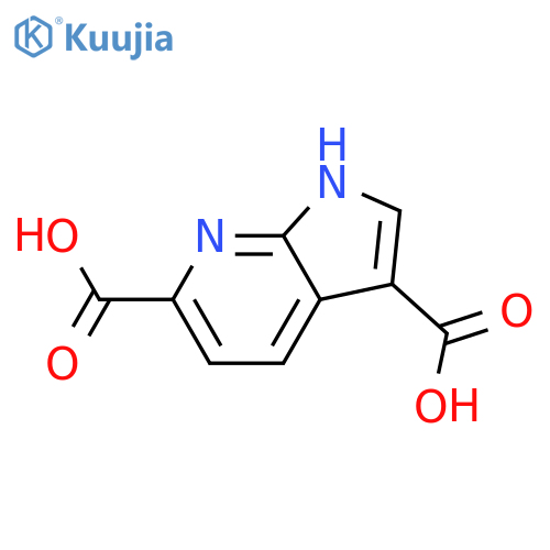 1H-Pyrrolo[2,3-b]pyridine-3,6-dicarboxylic acid structure