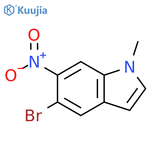 5-bromo-1-methyl-6-nitro-indole structure