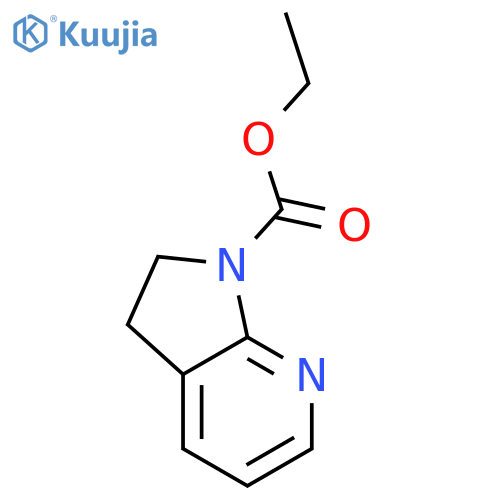 2,3-dihydro-pyrrolo[2,3-b]pyridine-1-carboxylic acid ethyl ester structure