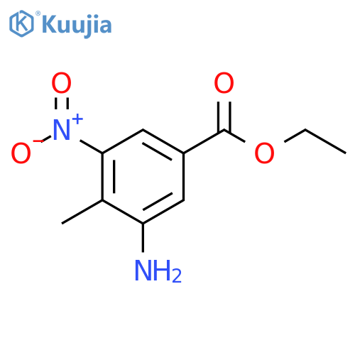ethyl 3-amino-4-methyl-5-nitrobenzoate structure