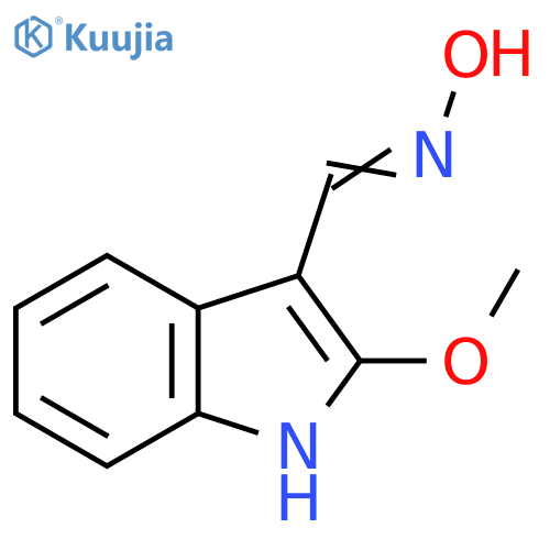 1H-Indole-3-carboxaldehyde, 2-methoxy-, oxime structure