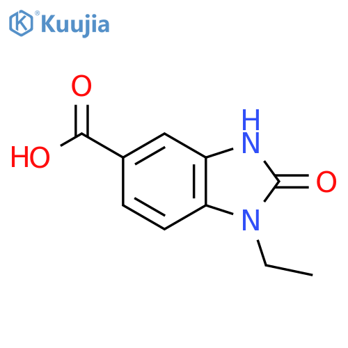 1-Ethyl-2-oxo-2,3-dihydro-1H-1,3-benzodiazole-5-carboxylic acid structure