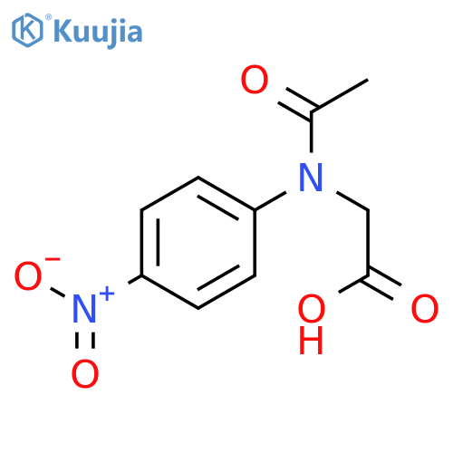 Glycine, N-acetyl-N-(4-nitrophenyl)- structure