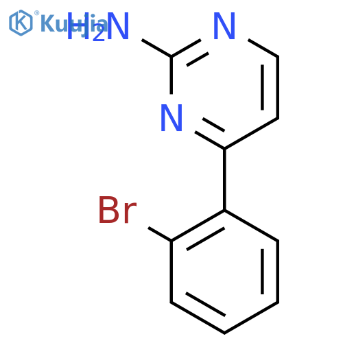 4-(2-BROMOPHENYL)PYRIMIDIN-2-AMINE structure