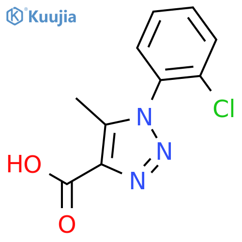 1-(2-Chlorophenyl)-5-methyl-1H-1,2,3-triazole-4-carboxylic acid structure