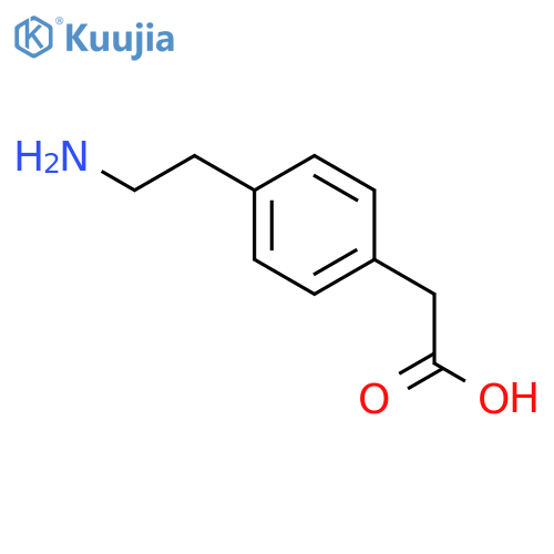4-(2-Amino-ethyl)-phenyl-acetic acid structure