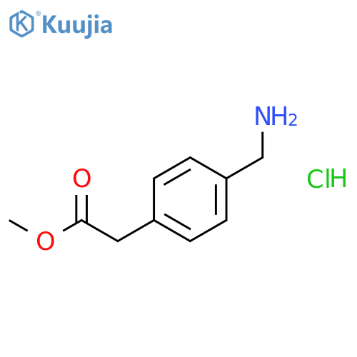 Methyl 2-(4-(aminomethyl)phenyl)acetate hydrochloride structure
