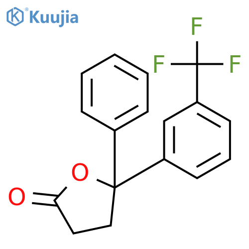 2(3H)-Furanone, dihydro-5-phenyl-5-[3-(trifluoromethyl)phenyl]- structure