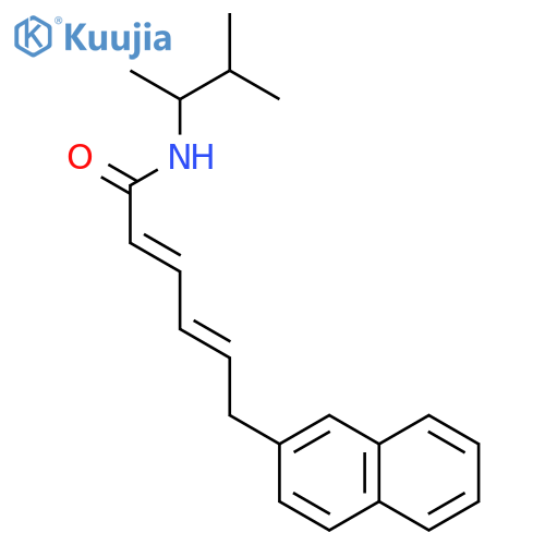 2,4-Hexadienamide, N-(1,2-dimethylpropyl)-6-(2-naphthalenyl)-, (E,E)- structure