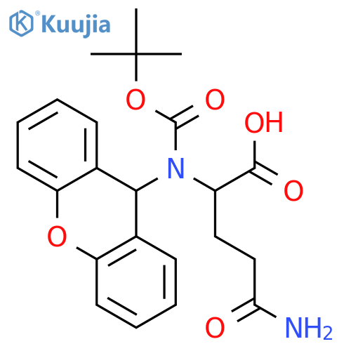 Boc-d-gln(xan)-oh structure