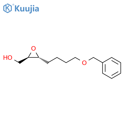 Oxiranemethanol, 3-[4-(phenylmethoxy)butyl]-, (2R-trans)- structure