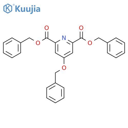 2,6-Pyridinedicarboxylicacid, 4-(phenylmethoxy)-, 2,6-bis(phenylmethyl) ester structure