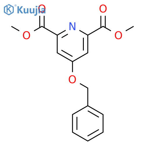 2,6-Pyridinedicarboxylic acid, 4-(phenylmethoxy)-, dimethyl ester structure