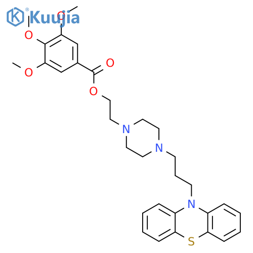 2-{4-[3-(10H-phenothiazin-10-yl)propyl]piperazin-1-yl}ethyl 3,4,5-trimethoxybenzoate structure