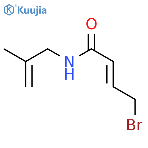 2-Butenamide, 4-bromo-N-(2-methyl-2-propenyl)-, (E)- structure