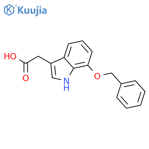 1H-Indole-3-aceticacid, 7-(phenylmethoxy)- structure
